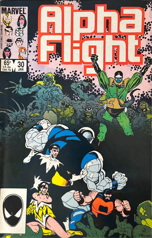 Alpha Flight #38 (1986) – Marvel Comics – Mike Mignola Art – Bill Mantlo Story