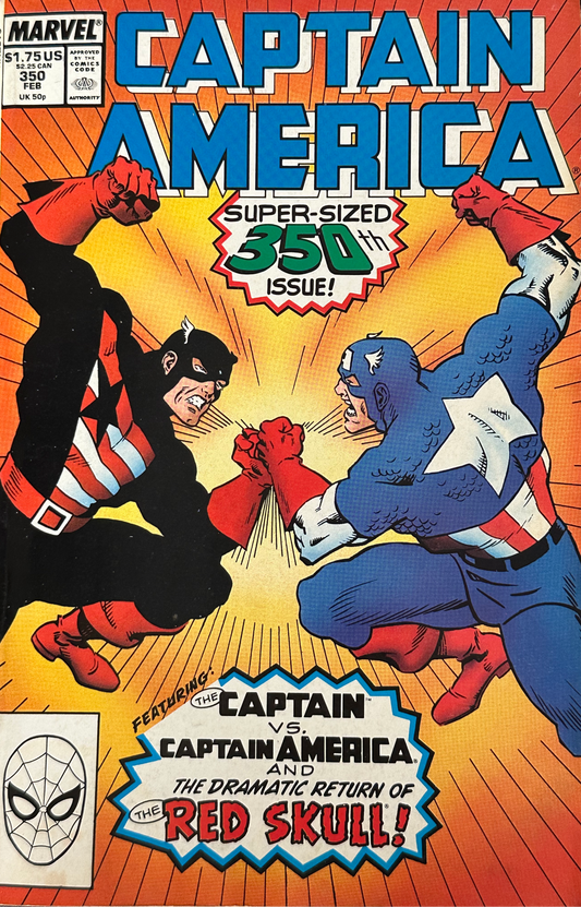 Captain America #350 (1989) – Marvel Comics – Seeing Red