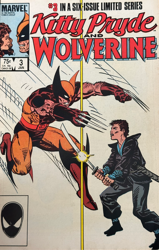 Cover of Kitty Pryde and Wolverine Vol. 1 - Death #3 featuring Wolverine, January 1985